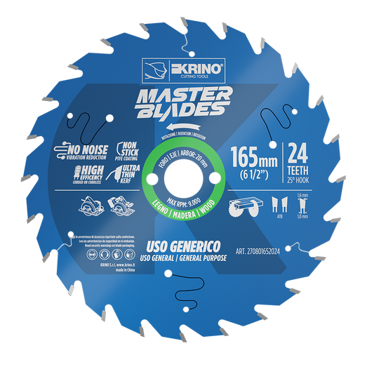 Disco da taglio MASTER BLADES con denti TCT per LEGNO