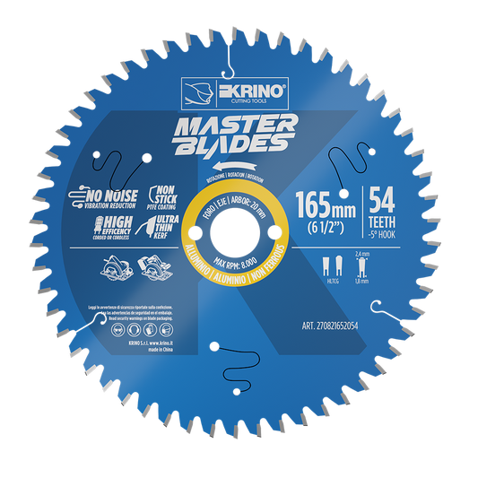 Disco da taglio MASTER BLADES con denti TCT per ALLUMINIO e MULTIMATERIALE