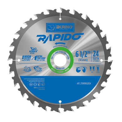 Disco da taglio RAPIDO con denti in TCT per LEGNO