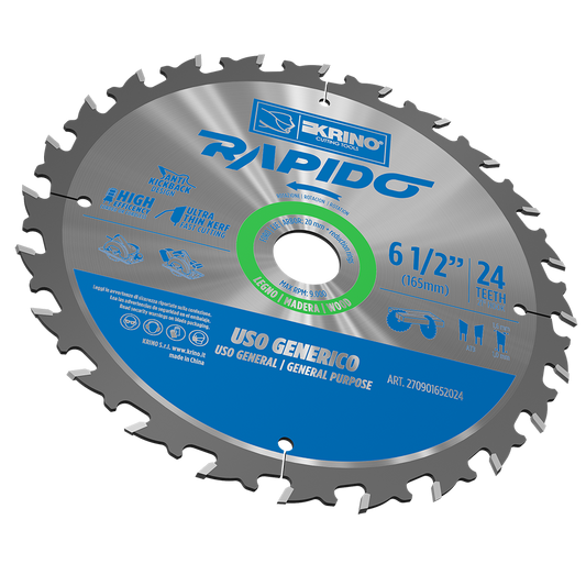 Disco da taglio RAPIDO con denti in TCT per LEGNO