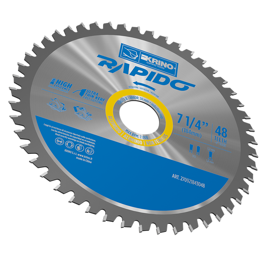 Disco da taglio RAPIDO con denti in TCT per ALLUMINIO e MULTIMATERIALE